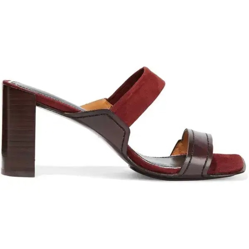 Rag & Bone Burgundy Block Heel Sandals